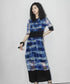 Tie-dyed see-through dress